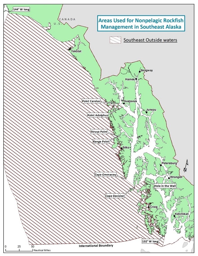 2018 Southeast Alaska Nonpelagic Rockfish Closure For Outside Waters 